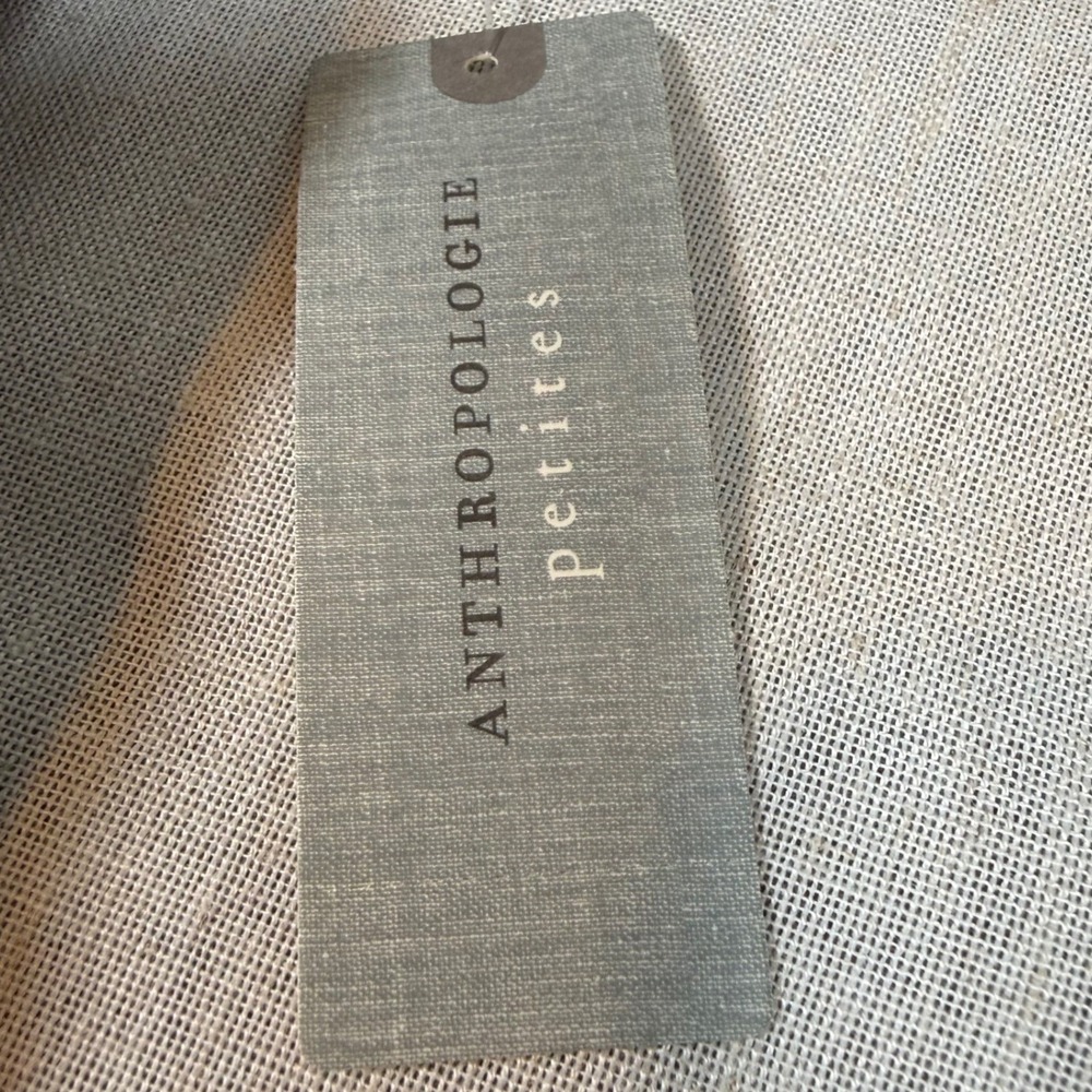 NWT Maeve Anthropologie Lined Linen Blend Halter Mini Dress Side Zip Size LP - Picture 11 of 16